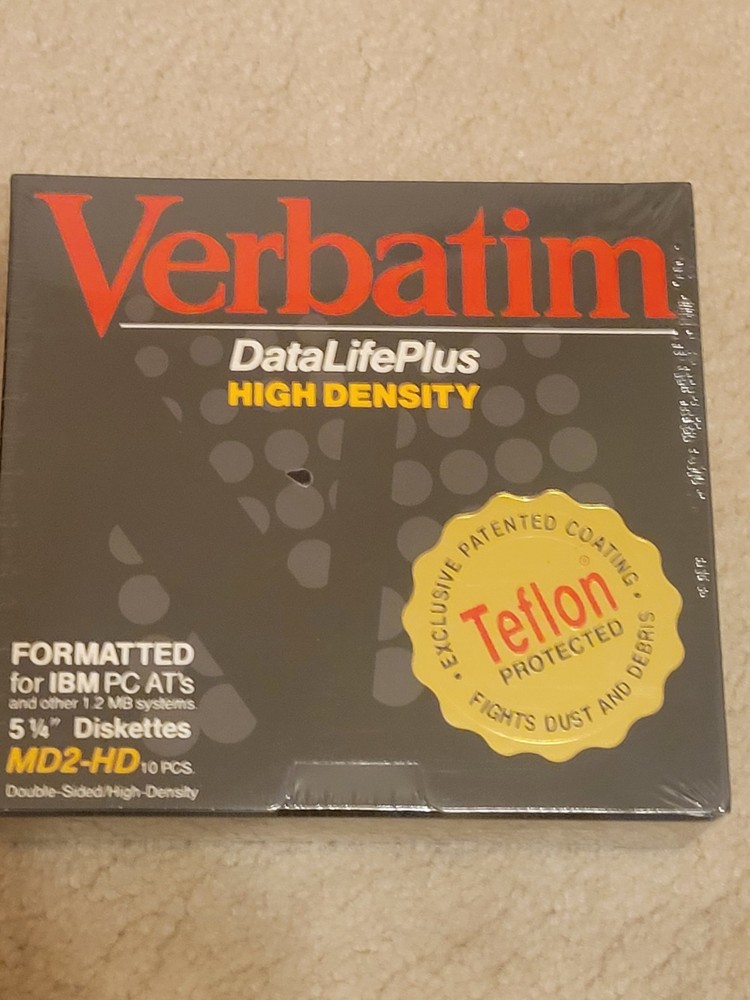 5 1/4 Verbatim DataLifePlus High Density & Double Density Diskettes