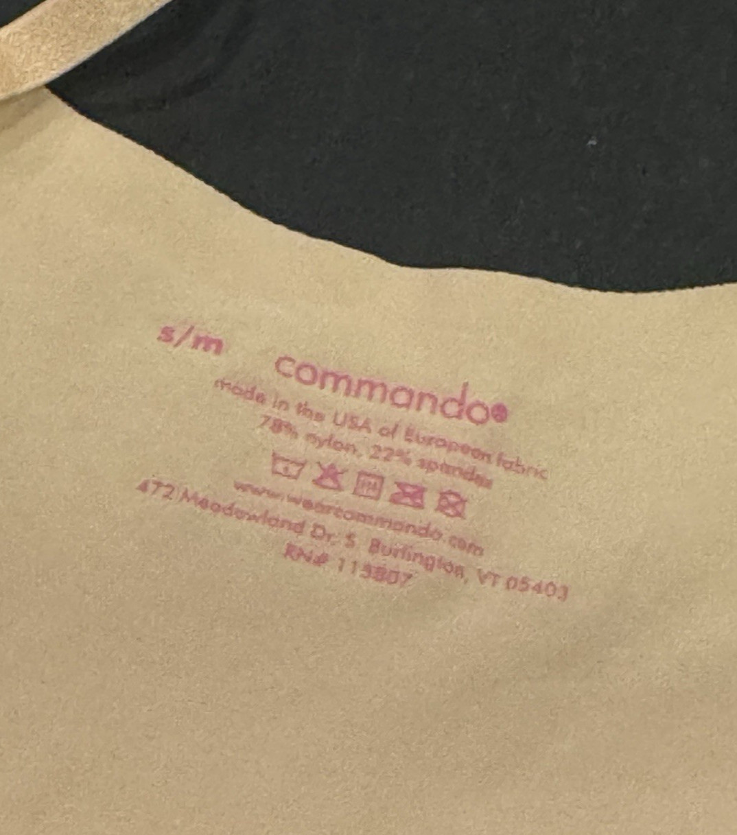 Commando Mini Cami Slip Caramel Size S/M BNWT