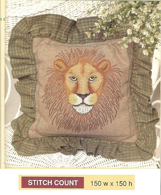 LION   CROSS  STITCH PATTERN ONLY -   HM - RUA