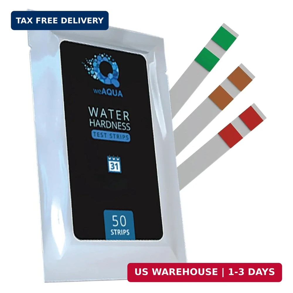 Water Hardness Test Kit - DoubleCheck 50 Strips - Hard Water Testing Kit