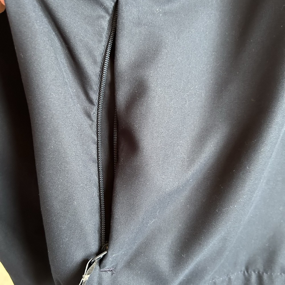 Nike Golf Men’s LG. Navy Blue Pullover Performance Windbreaker Jacket Swoosh EUC
