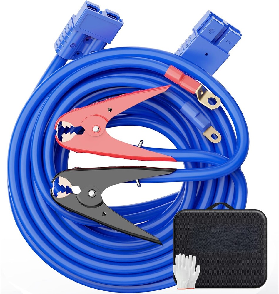 Jumper Cable, #1 25ft 800A Booster Cable, Quick Connect Booster Cable