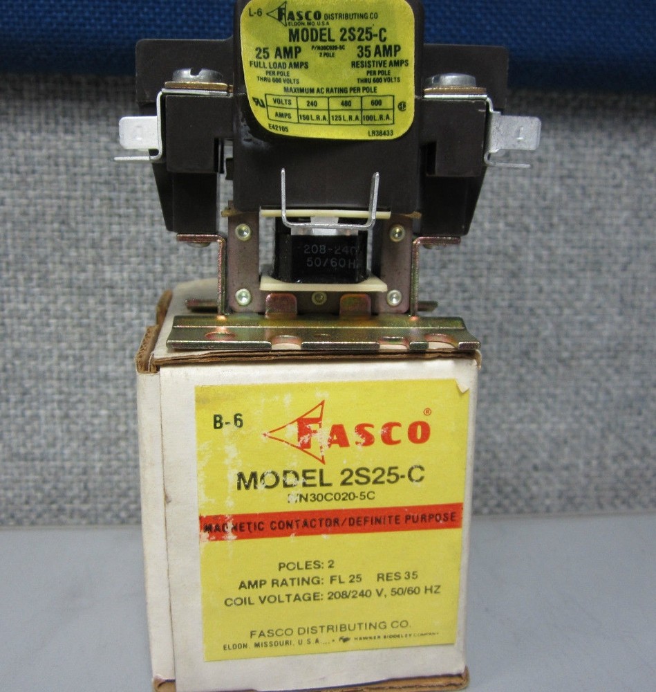 FASCO 2S25-C Magnetic Contactor