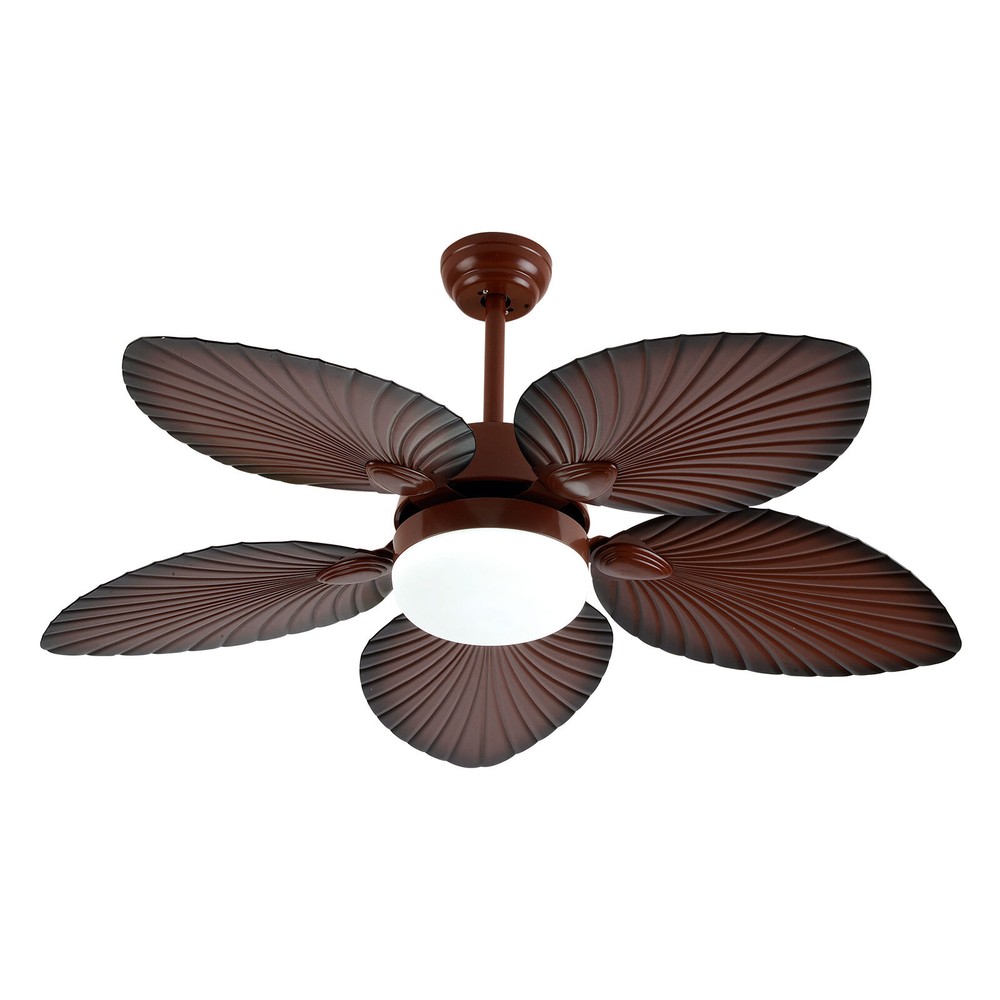 42 inch Tropical Palm Leaf Shape Ceiling Fan with Light Changes W/Remote Control