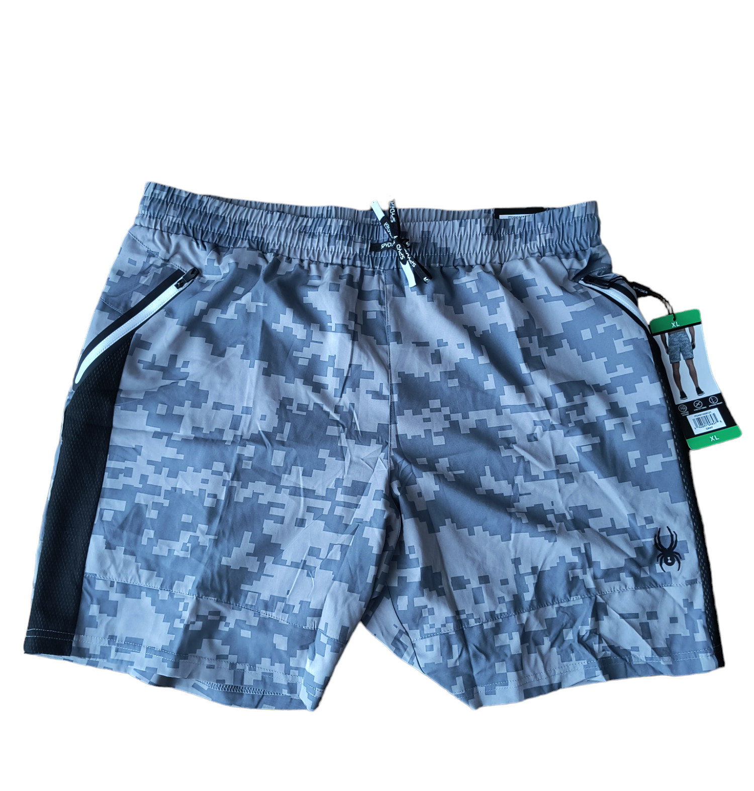 Mens Active Spyder camo shorts Color Gray Sizes (M-XXL) NEW with tags