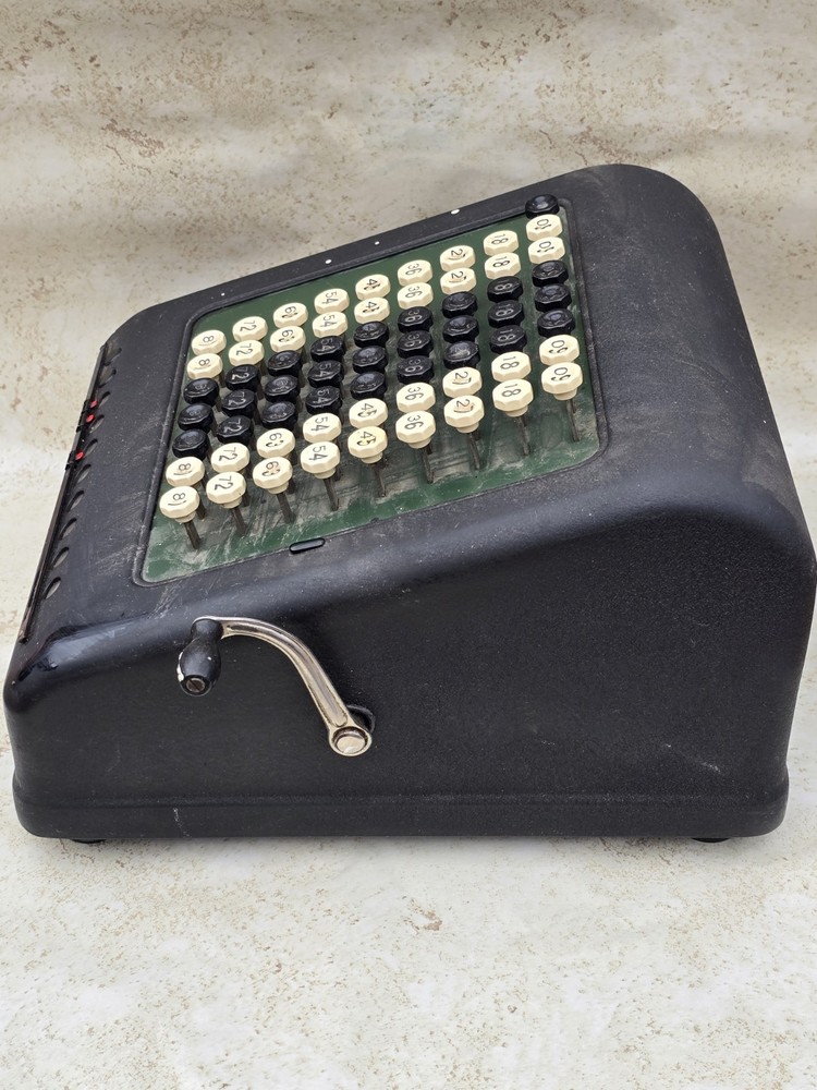 Antique 1920's Burroughs, 9 Column, 7 Row Calculator, Adding Machine - A589932