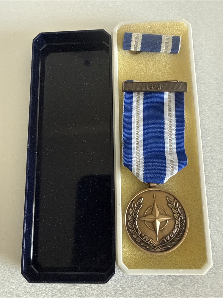 NATO Non Article 5 ISAF Boxed Medal