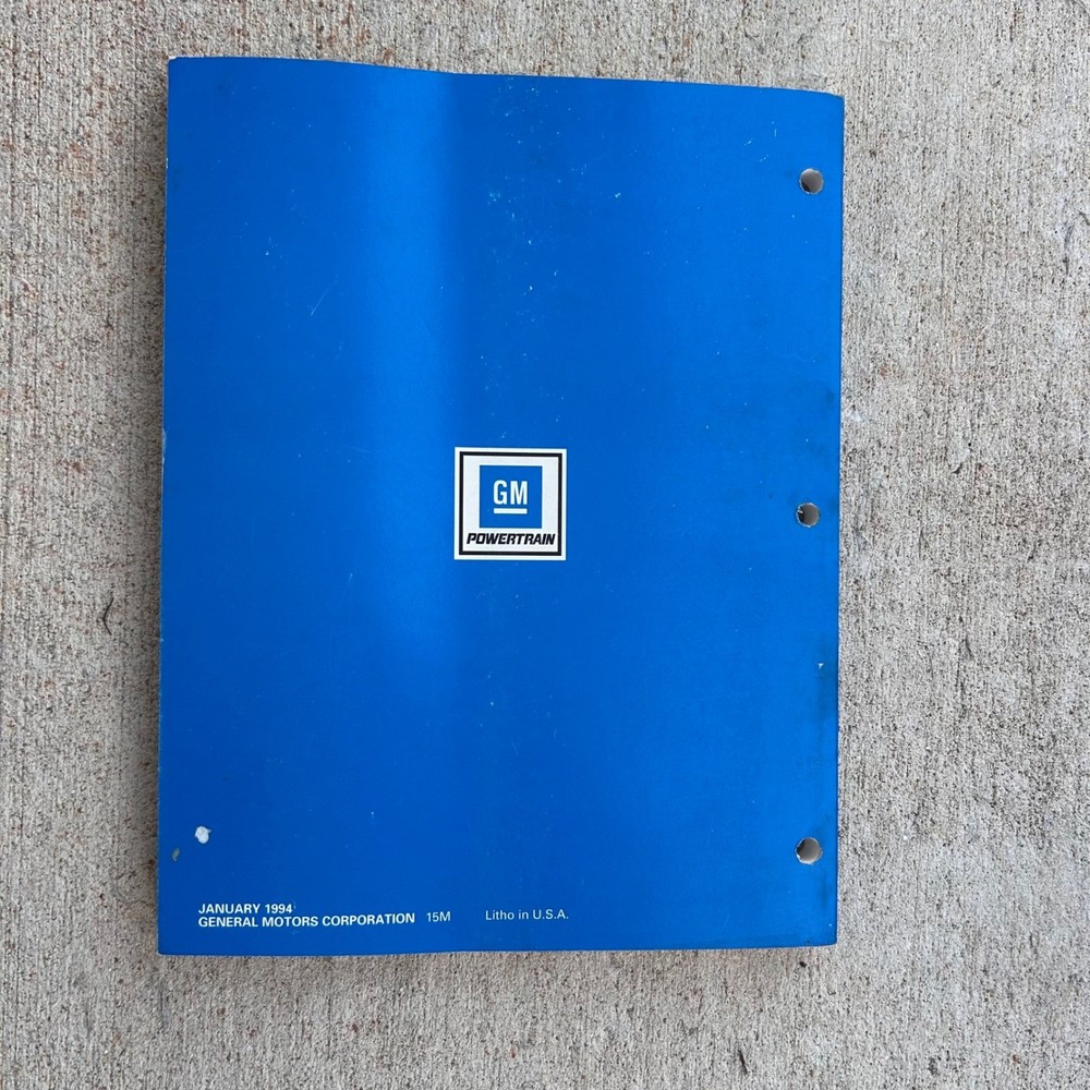 GM Powertrain Hydra-Matic 4T60-E Technician's Guide 3rd Edition Manual 1994