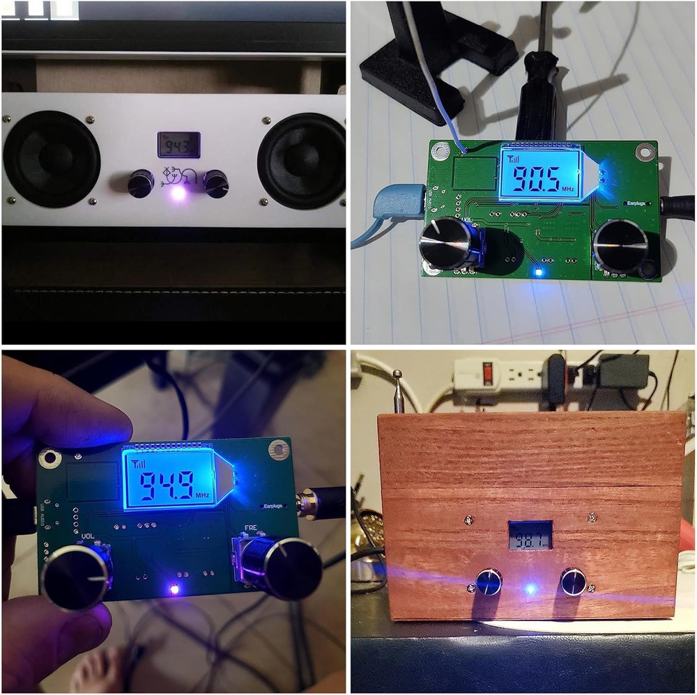 2 Pieces Digital FM Receiver Module Radio Receiver Module Digital Stereo Boar...