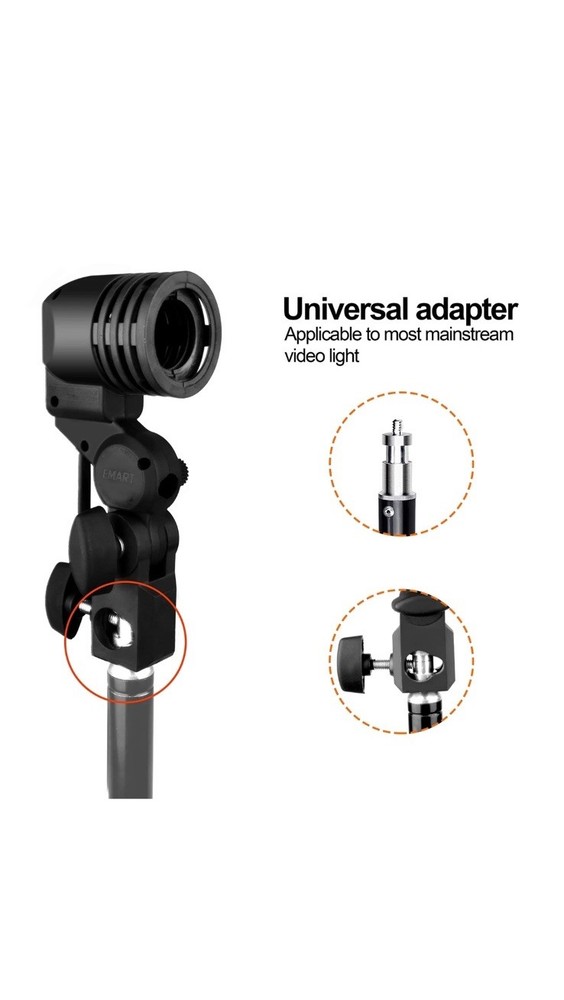 Light Bulb Stand E26 / E27 Ac Socket With Umbrella Lamp Holder Photography Light