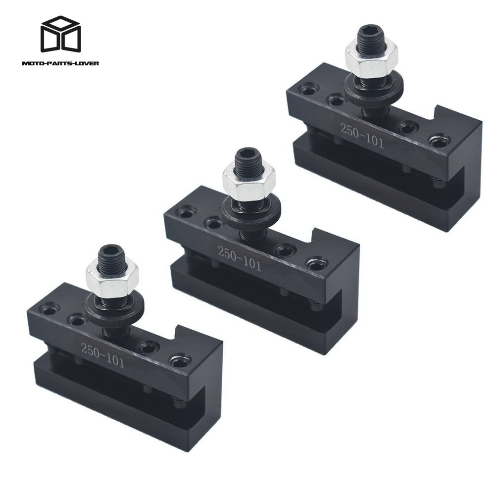 3 Pack AXA 250-101 Quick Change Tool Post Turning & Facing Holder For Lathe CNC