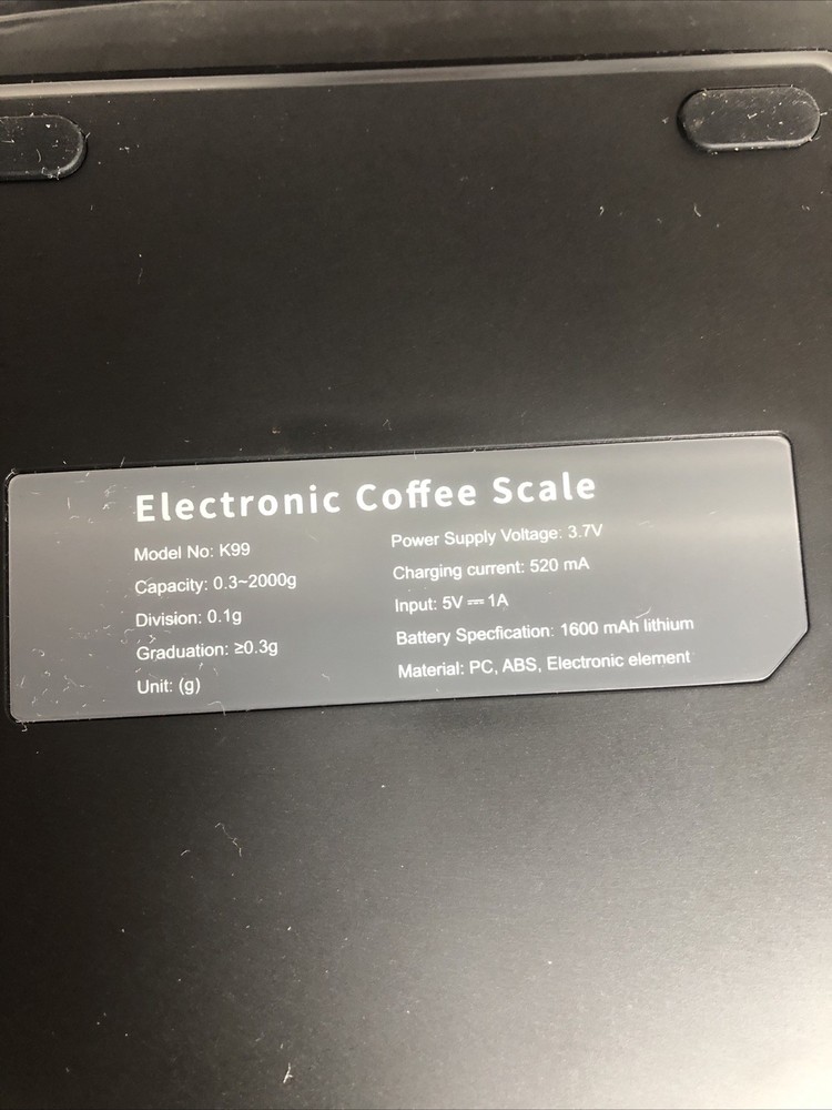 Electronic Coffee Scale W/Smart Timer NEW!!