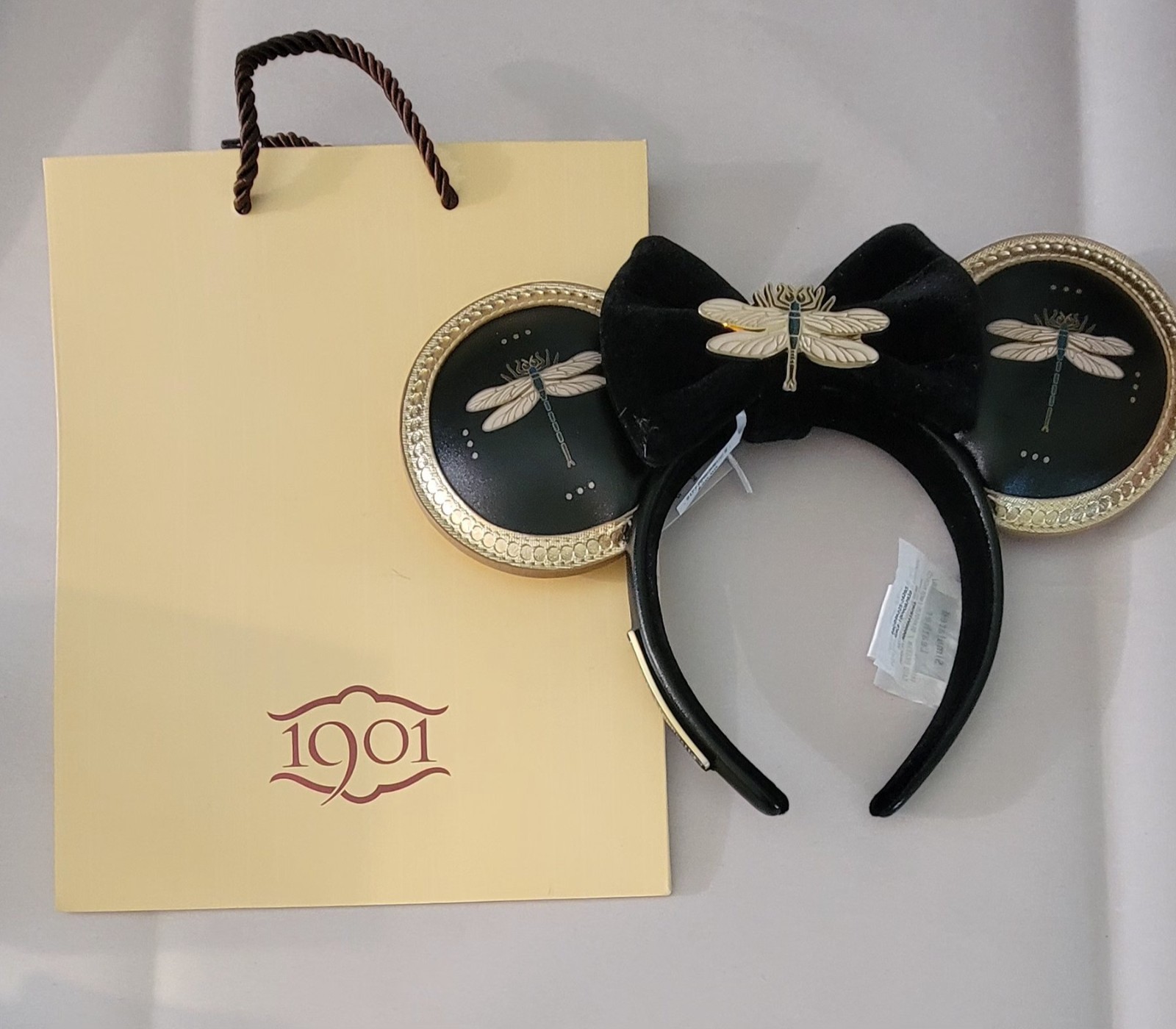1901 Club 33 Mickey Ears Dragonfly Ears DCA Brand New with Gift Bag