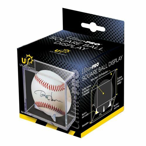 ULTRA PRO BASEBALL DISPLAY CASE CUBE WITH CRADLE, UV PROTECTION 6 Pack