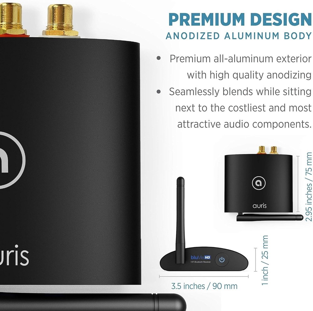 Wireless Music Adapter with Audiophile DAC for High Quality Audio Streaming