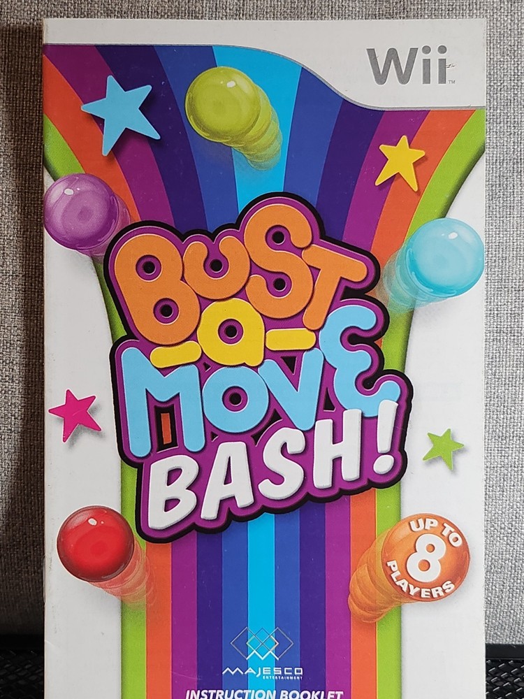 Bust-a-Move Bash! Instruction Booklet - Manual Only - Nintendo Wii