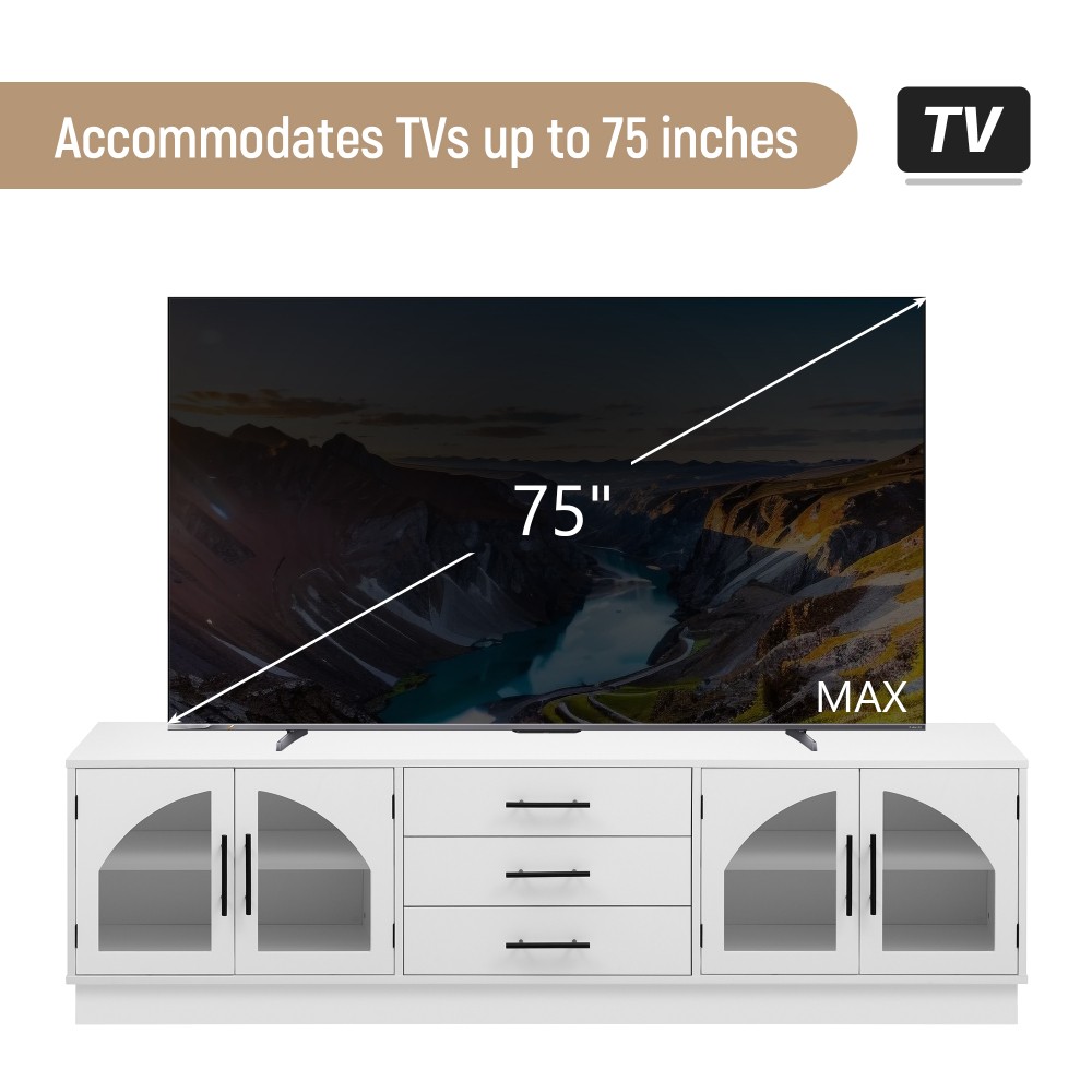 68.9'' Modern Minimalist TV Stand for TVs up to 75 Inches