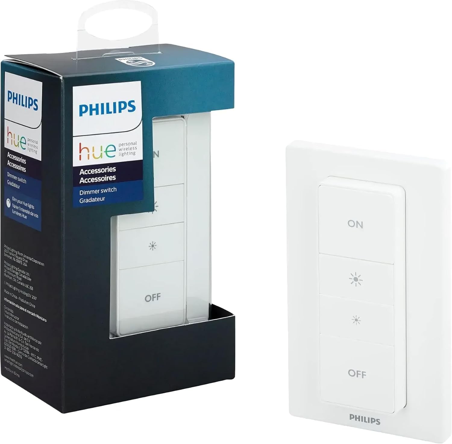 Philips Hue Wireless Dimmer Switch + Remote 473371 Battery Powered Works w/ Hub