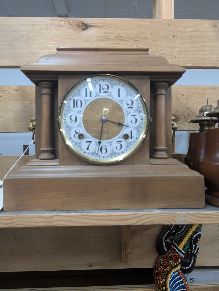 Seth Thomas original wood mantel clock