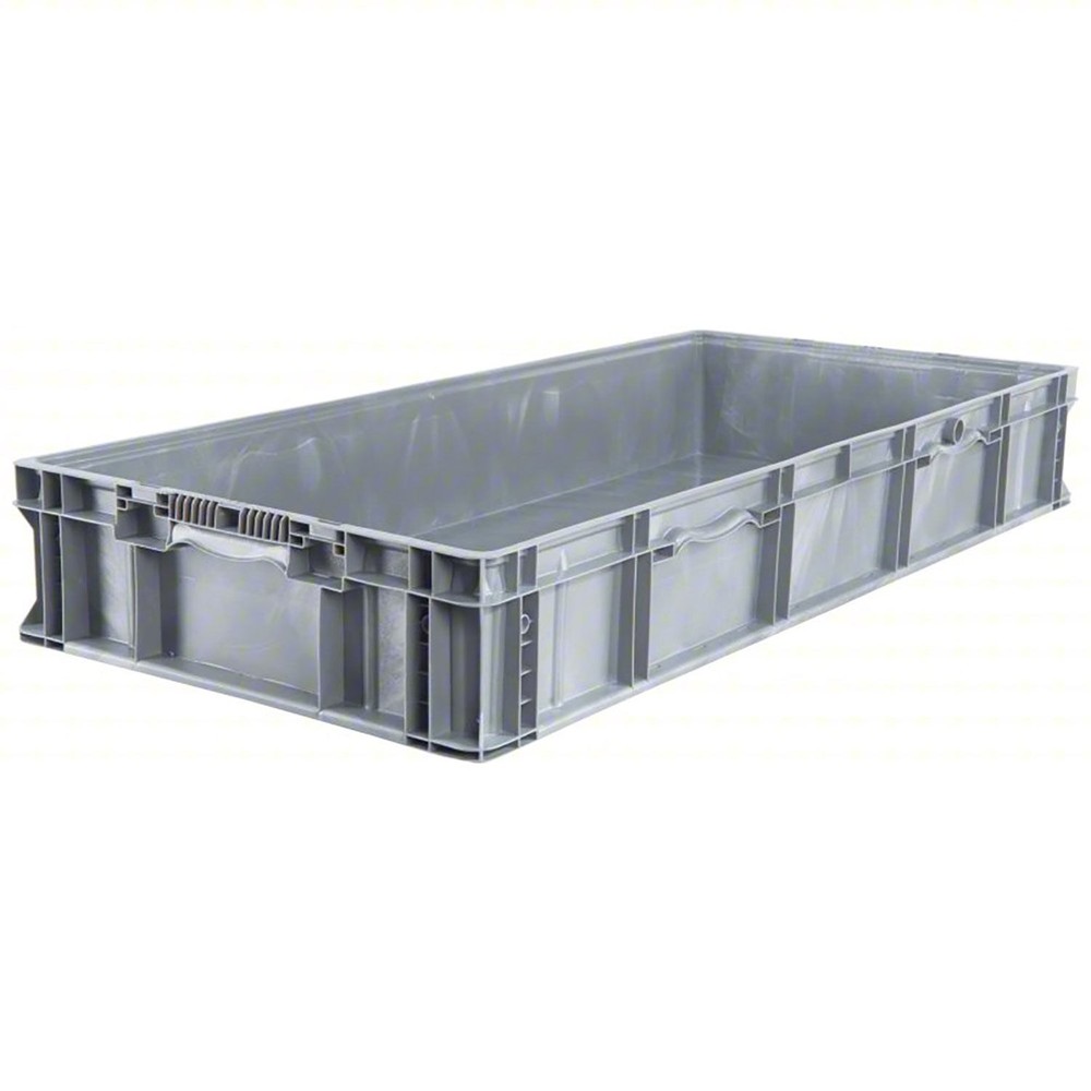 ORBIS Stakpak Plastic Long Stacking Container 48 x 22-1/2 x 7-1/4 Gray