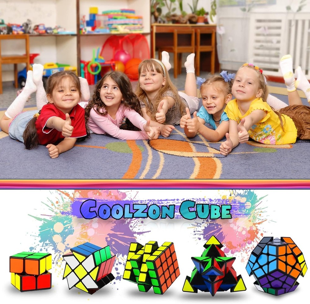 Speed Cube Set, Puzzle Cube, Magic Cube 2x2 4x4 Pyraminx Pyramid Megaminx Fen...