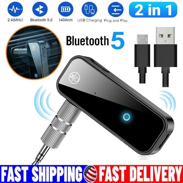 USB Wireless Bluetooth 5.0 Transmitter Receiver for Car Music Audio Aux Adapter