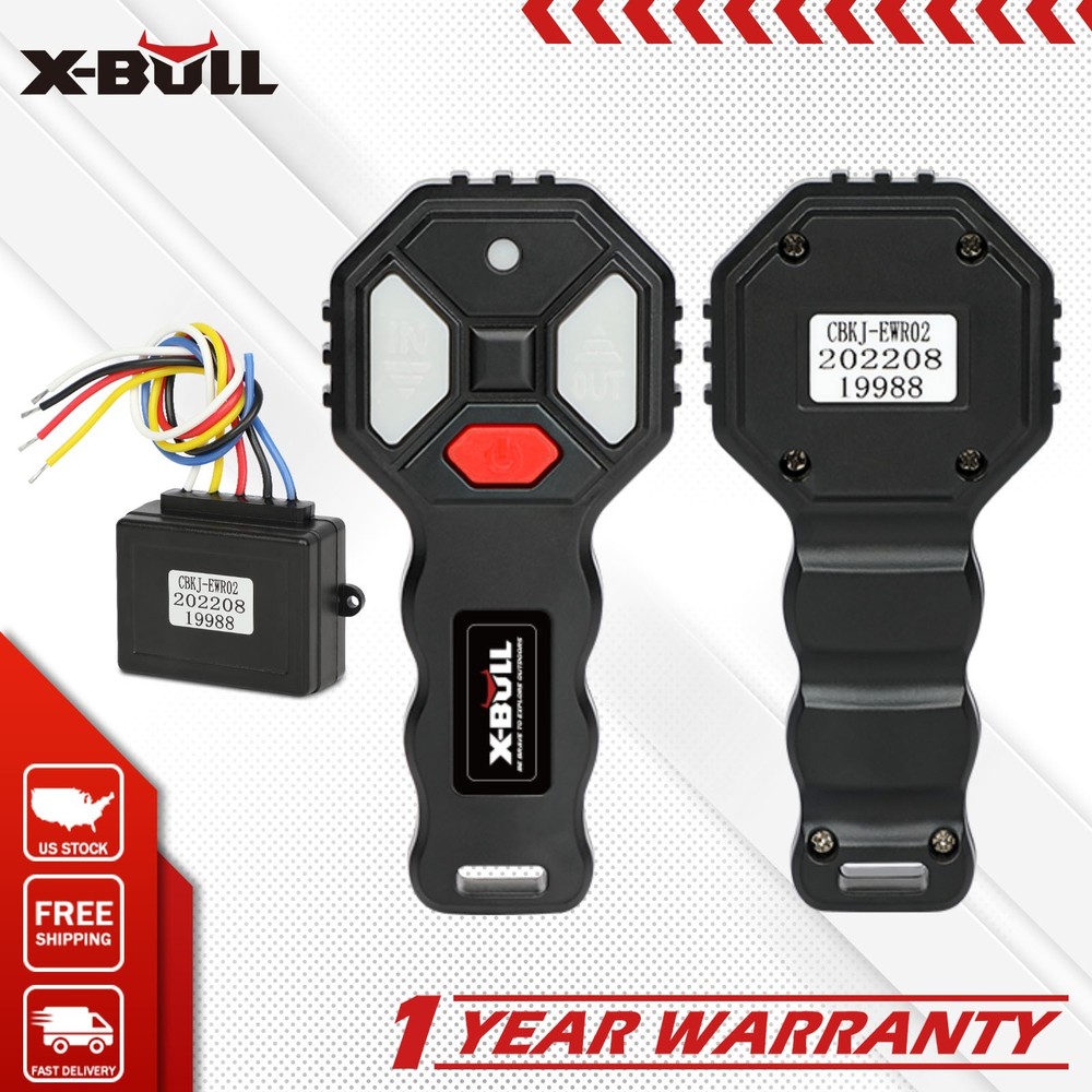 X-BULL 2PCS Wireless Electric Winch Remote Control Kit 12V Handset 150FT
