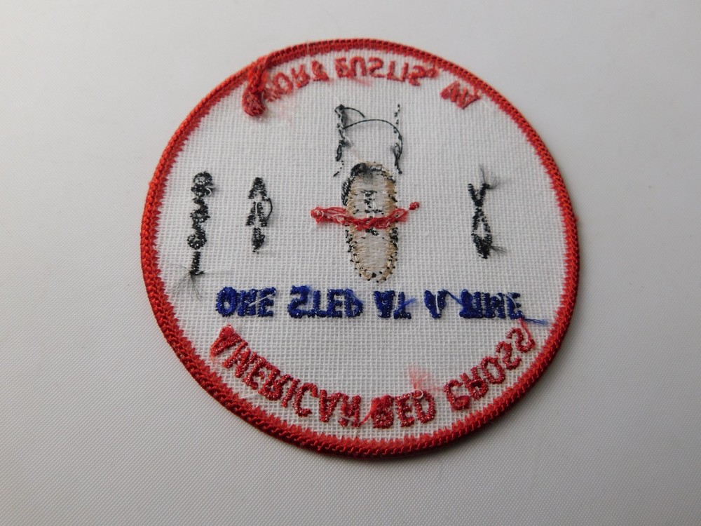 AMERICAN RED CROSS PATCH ONE STEP AT A TIME FORT EUSTIS VIRGINIA 1998