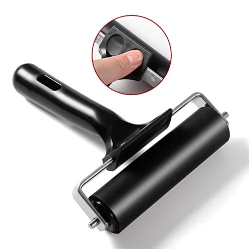 3 Pack Brayer Rollers for Crafting, Vinyl Rubber Roller Brayers, Printmaking