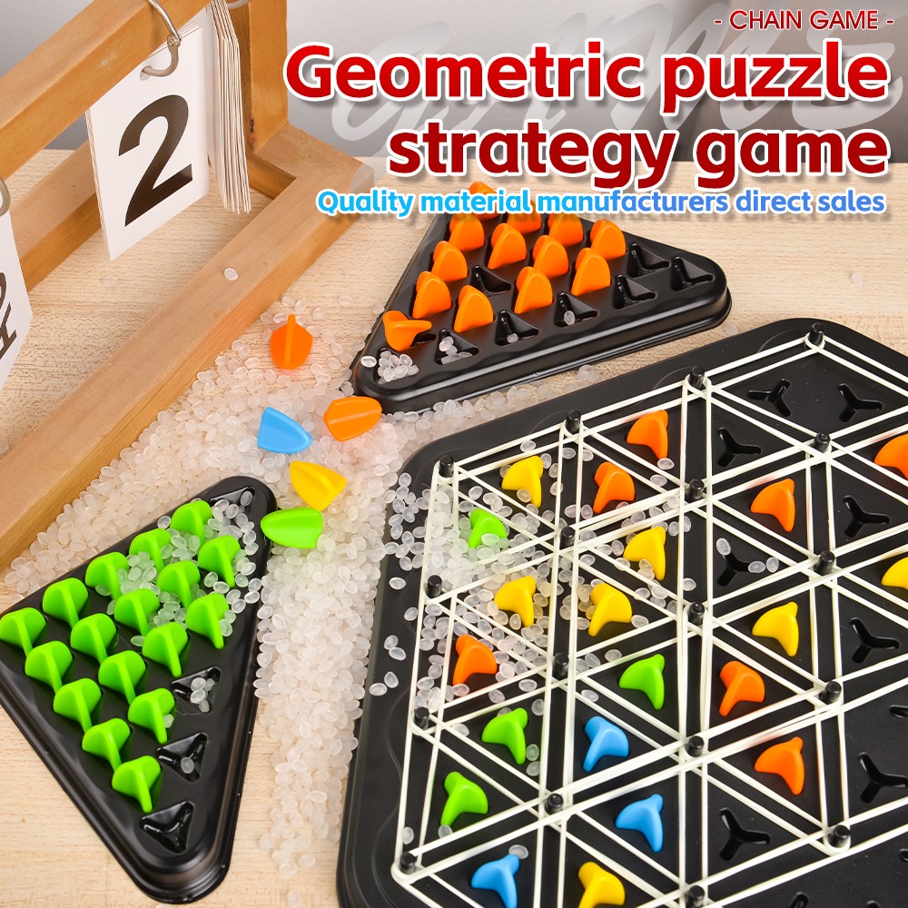 Chain Triangle Chess Educational Desktop Game for Parent-Child Interaction