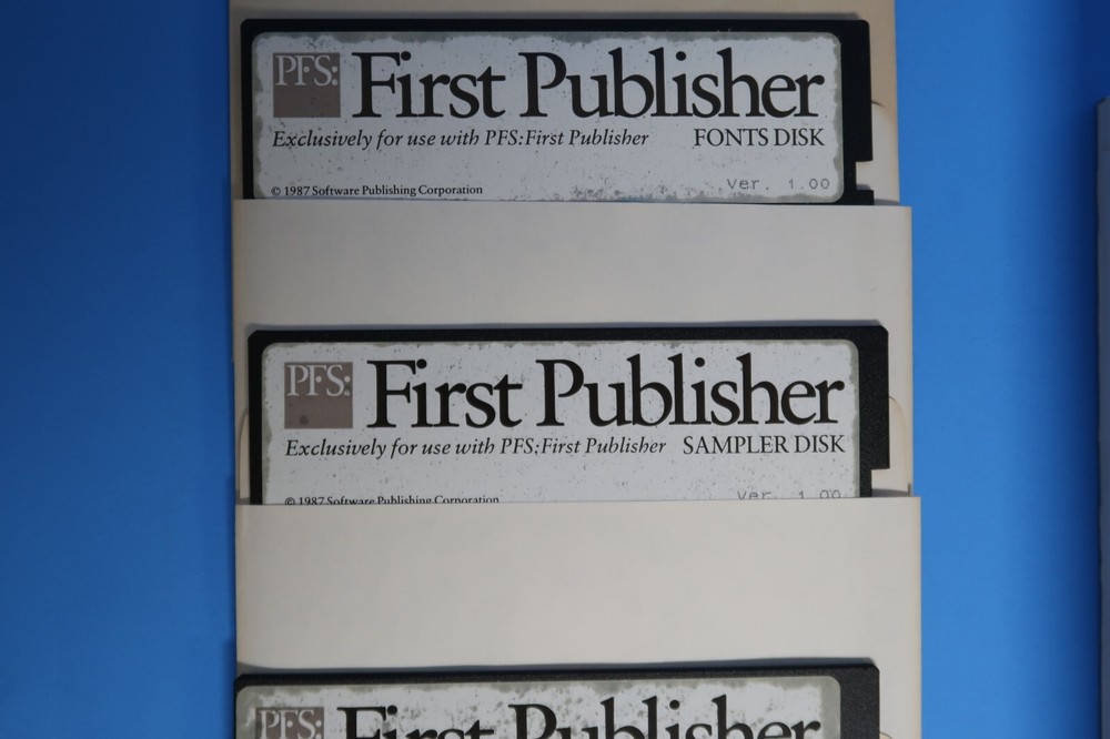 First Publish IBM Desktop Publishing Computer Program Software 5.25" Floppy Disc