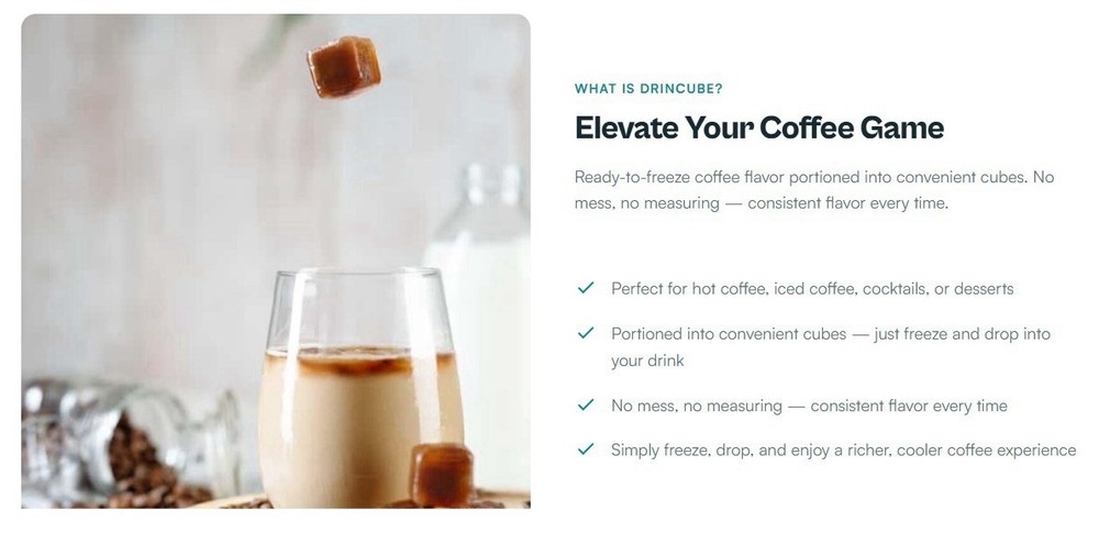 DRINcube Coffee Cubes - Premium 12 Pack Box