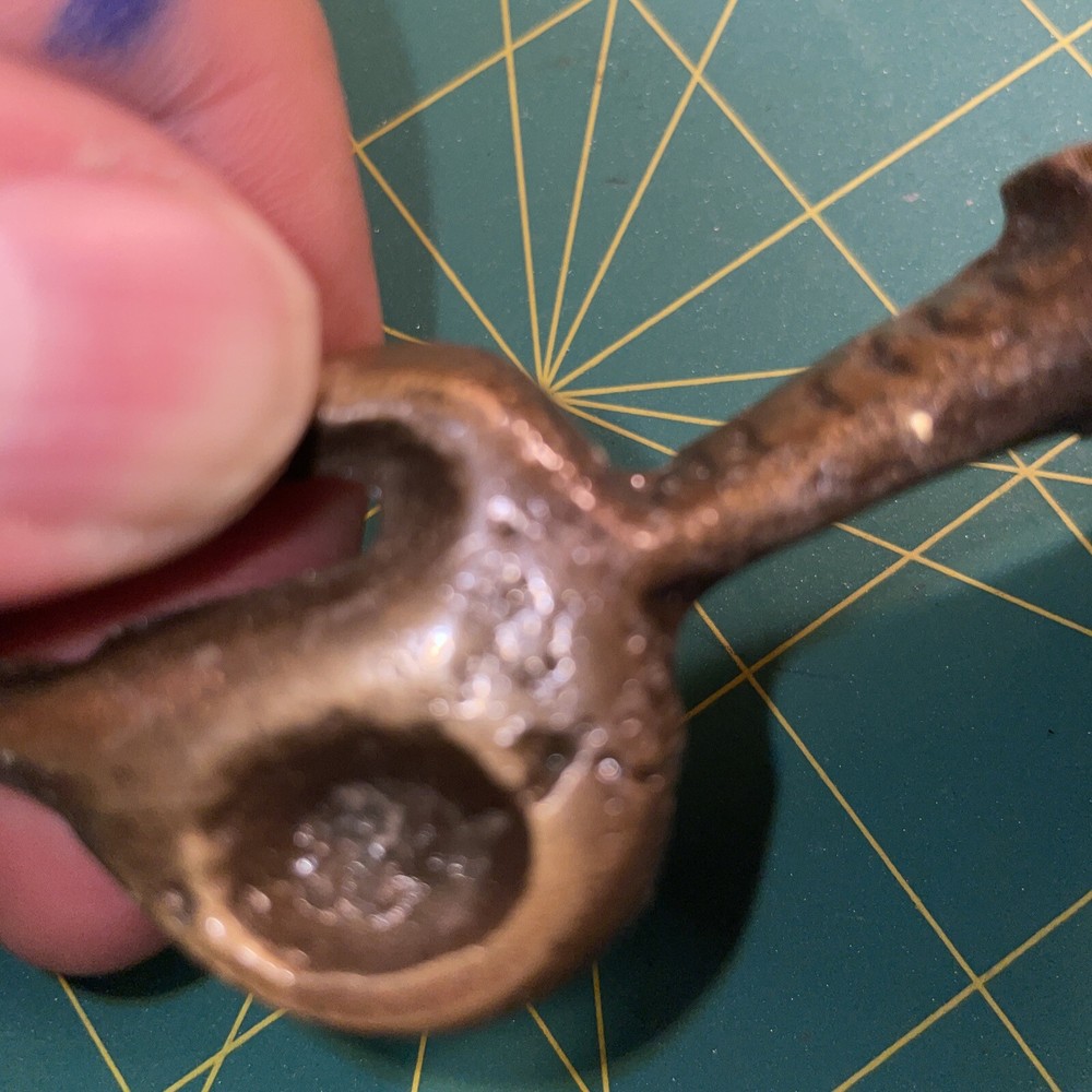 Antique Solid Brass Door Knocker Koi Fish Dolphin Architectural Old Vintage
