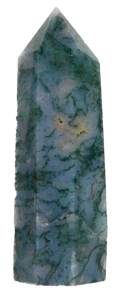 Moss Agate Tower 4.28"/160 Grams