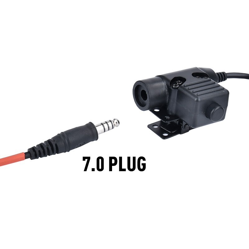 Tactical Headset Signal Bone-Conduction Speaker MH180-V For Interface 7.0PLUG