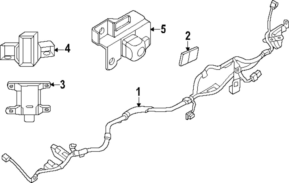Genuine Mazda Blind Spot Detection System Warning Sensor Bracket KBB3-50-CA2