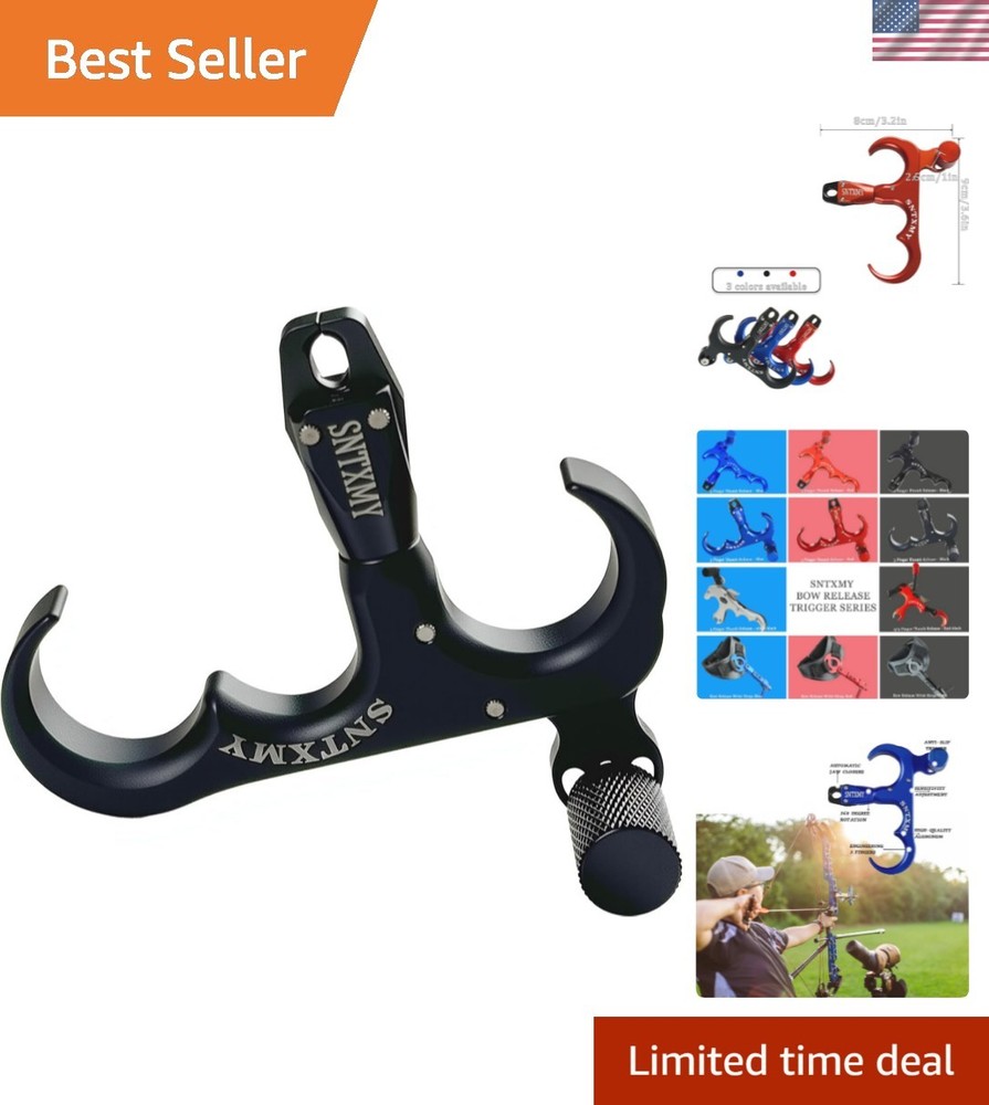 Durable Aluminum 4 Finger Thumb Release Trigger for Instant Arrow Release