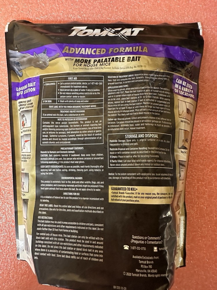 Tomcat Advanced Brand Mouse Bait with Refillable Station -** NEW