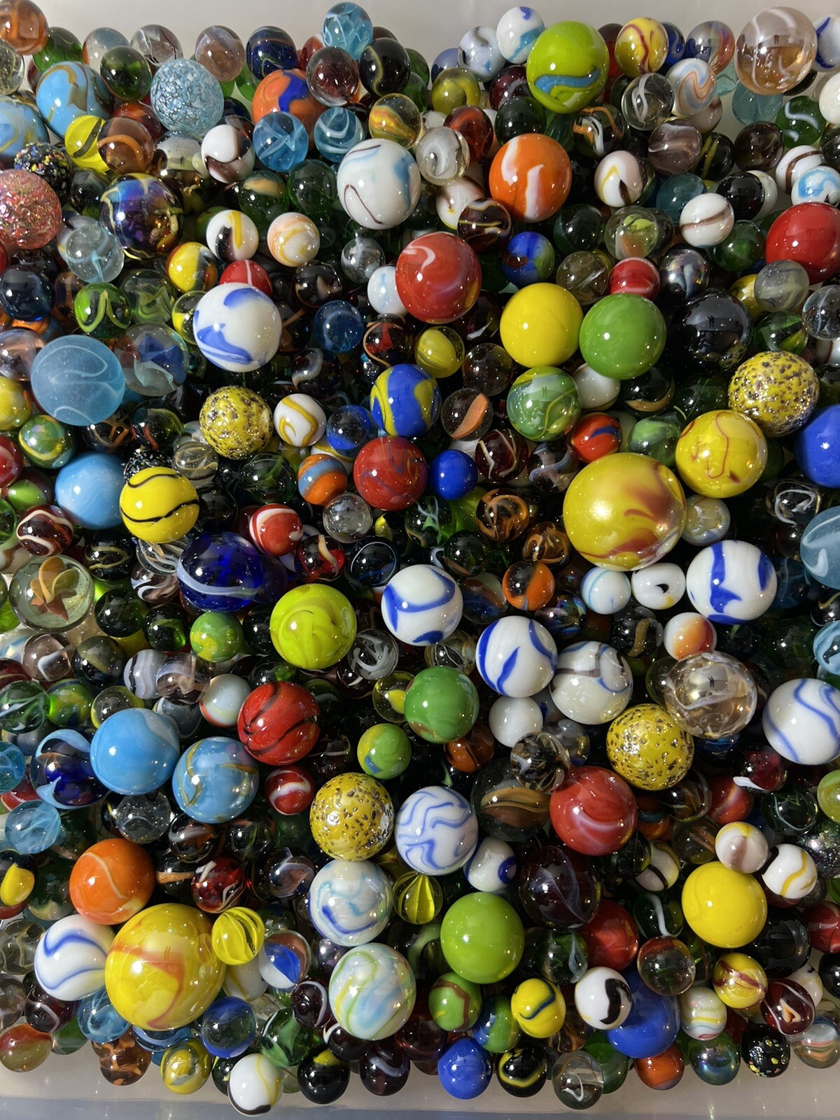 MARBLES SPECIAL COLLECTION -FANCY MIX MARBLES 2 POUNDS More Scooters