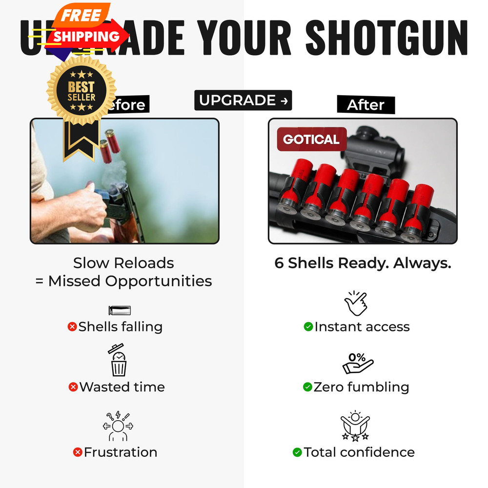 Gotical Receiver Mounted Shell Carrier Side