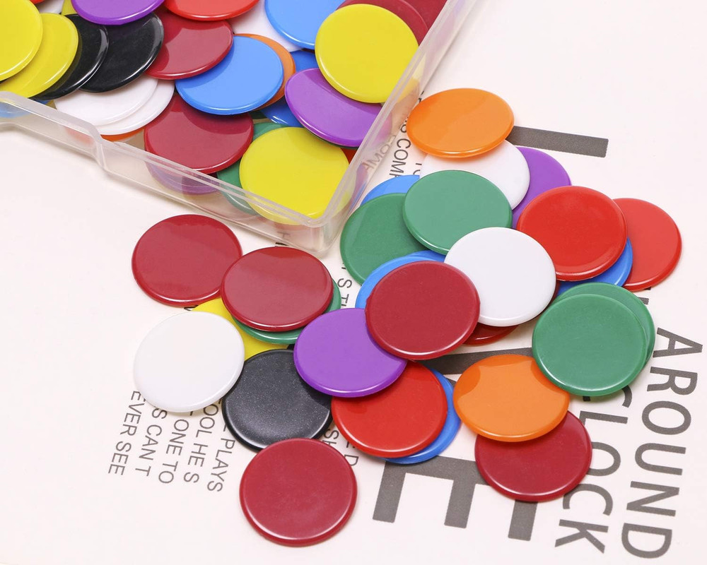 3/4Inch / 19Mm Small Plastic Learning Counters Disks Chip Counting Discs Markers