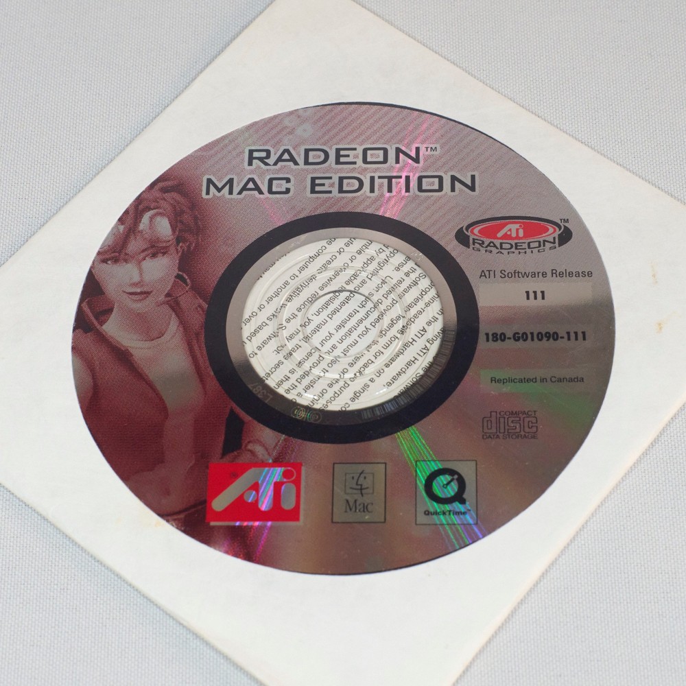 ATI Radeon Mac Edition software CD