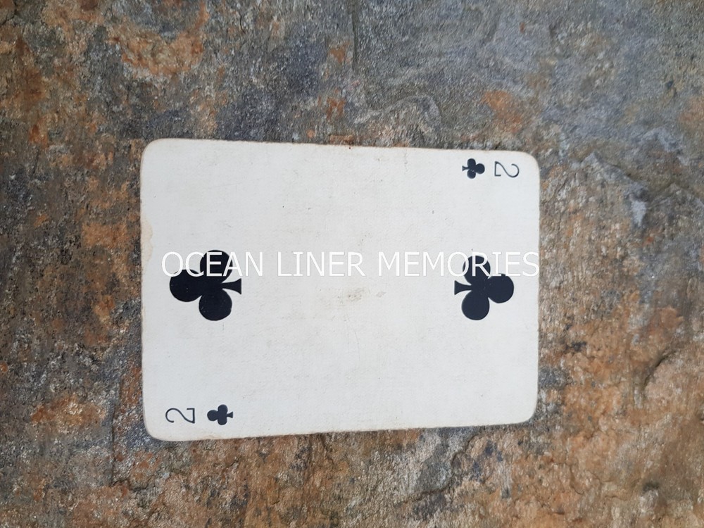 Lund's Blue Anchor Line playing card