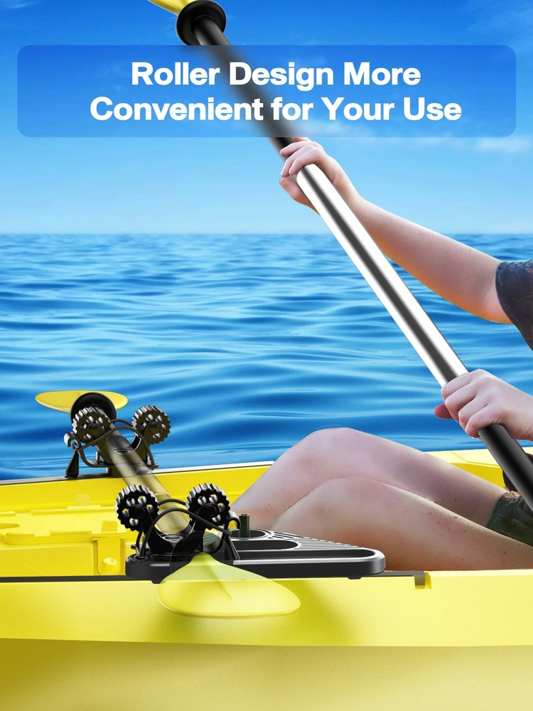 Dual Kayak Paddle Holder, Holder with Two Security Large, Black