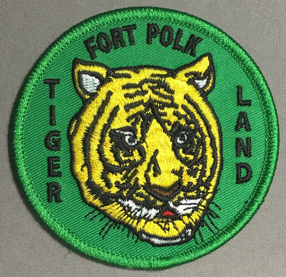 Army Fort Polk LSU Tiger Land patch