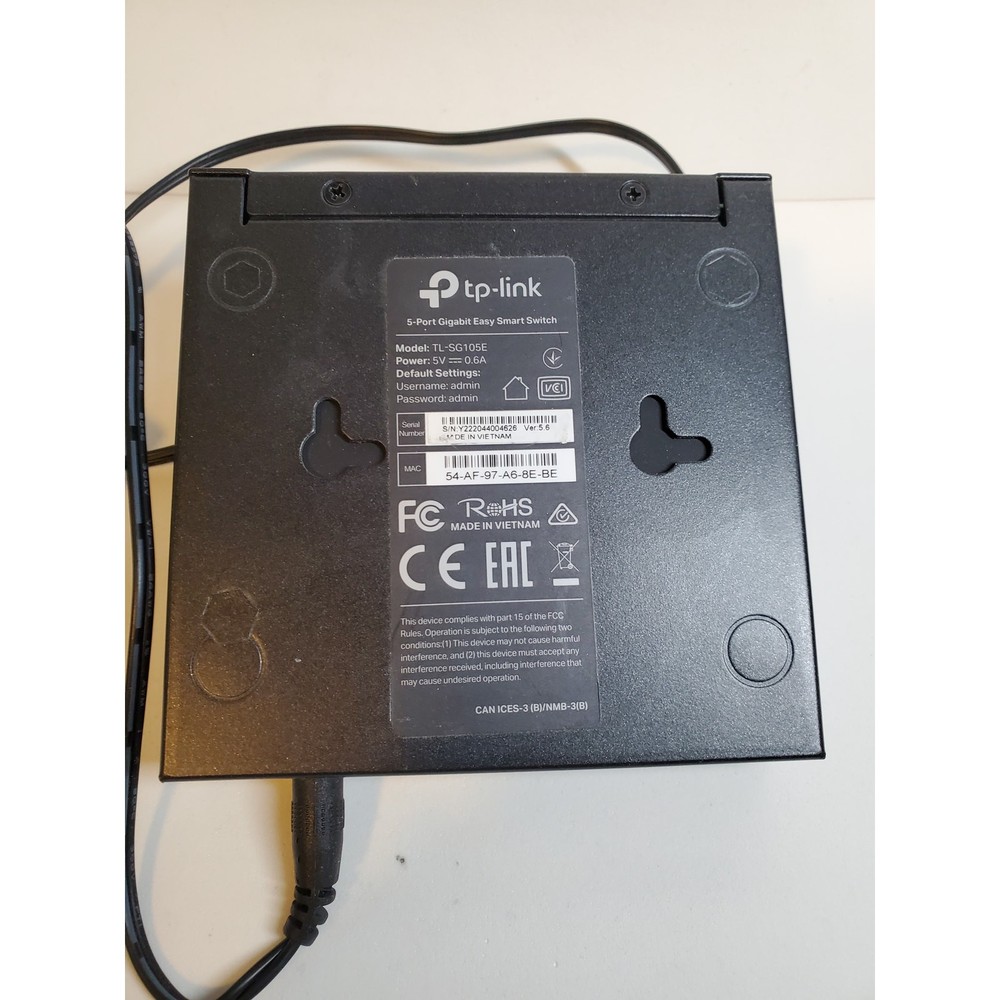 TP Link 5 Port Gigabit Switch - TL-SG105E