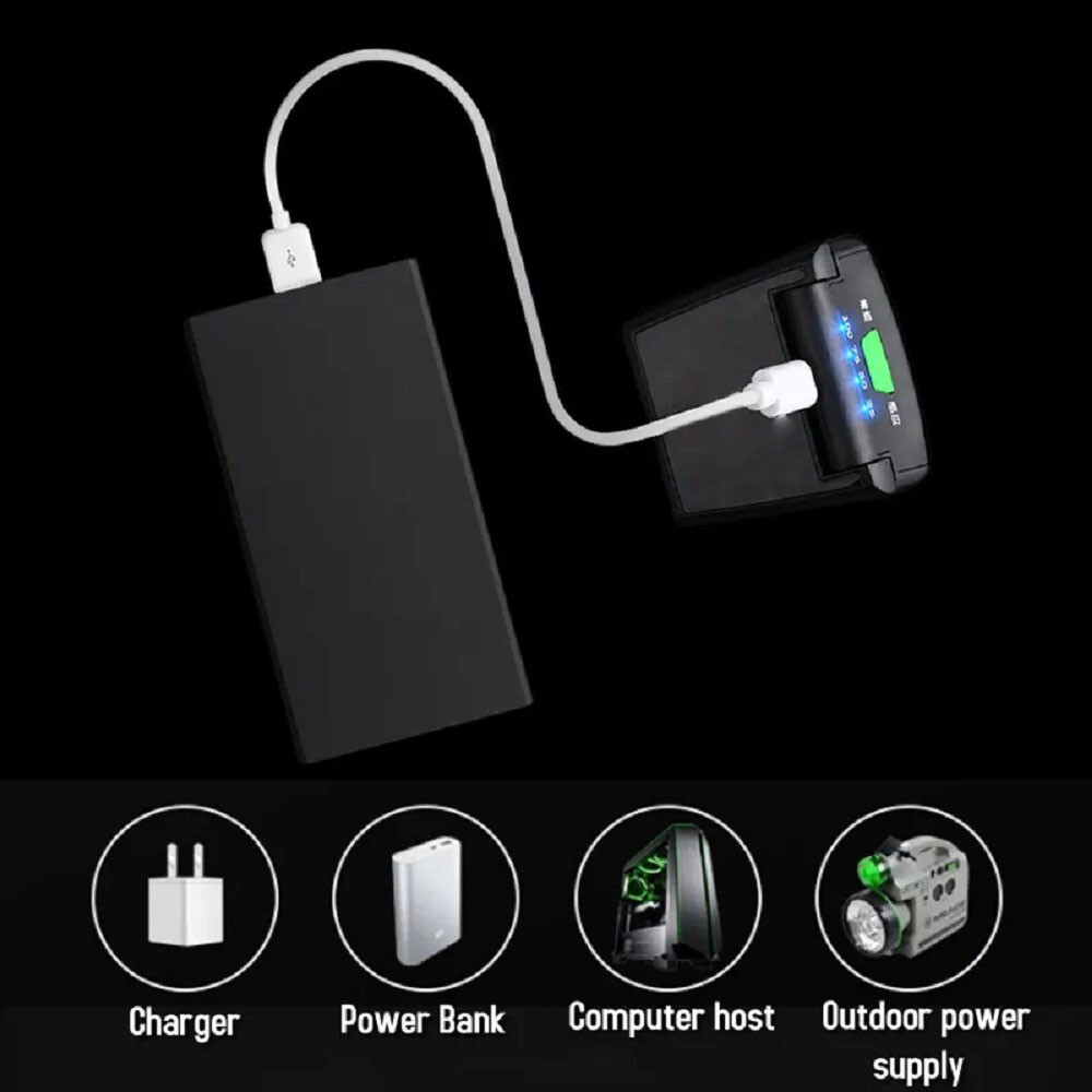 6 LED Rechargeable Cap-Clip Head Lamp Headlight Hat Sensor Torch Light Camping