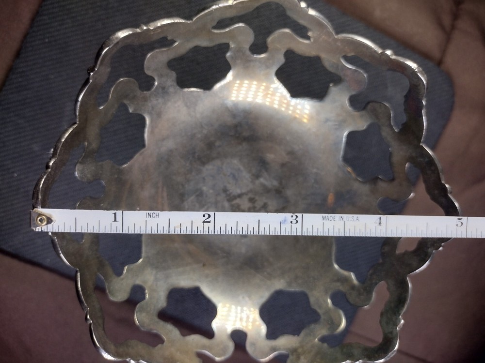 Vintage Godinger Silverplated Candy Dish Pedestal