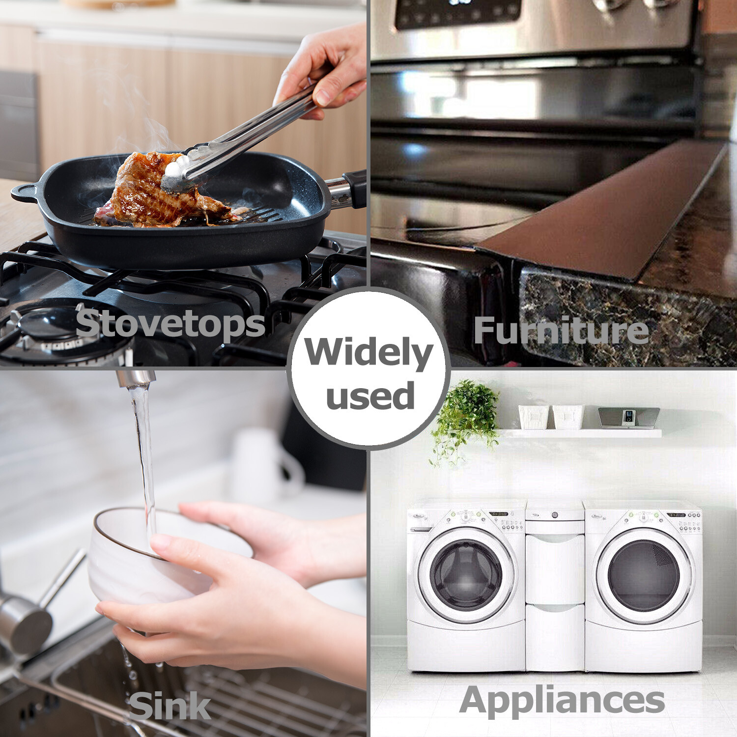 2 PCS 21'' Silicone Stove Counter Gap Cover Oven Guard Spill Seal Slit Filler