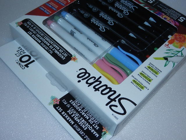 new Sharpie Creative Marker Set 10-Count Multicolor acrylic Markers chisel tip